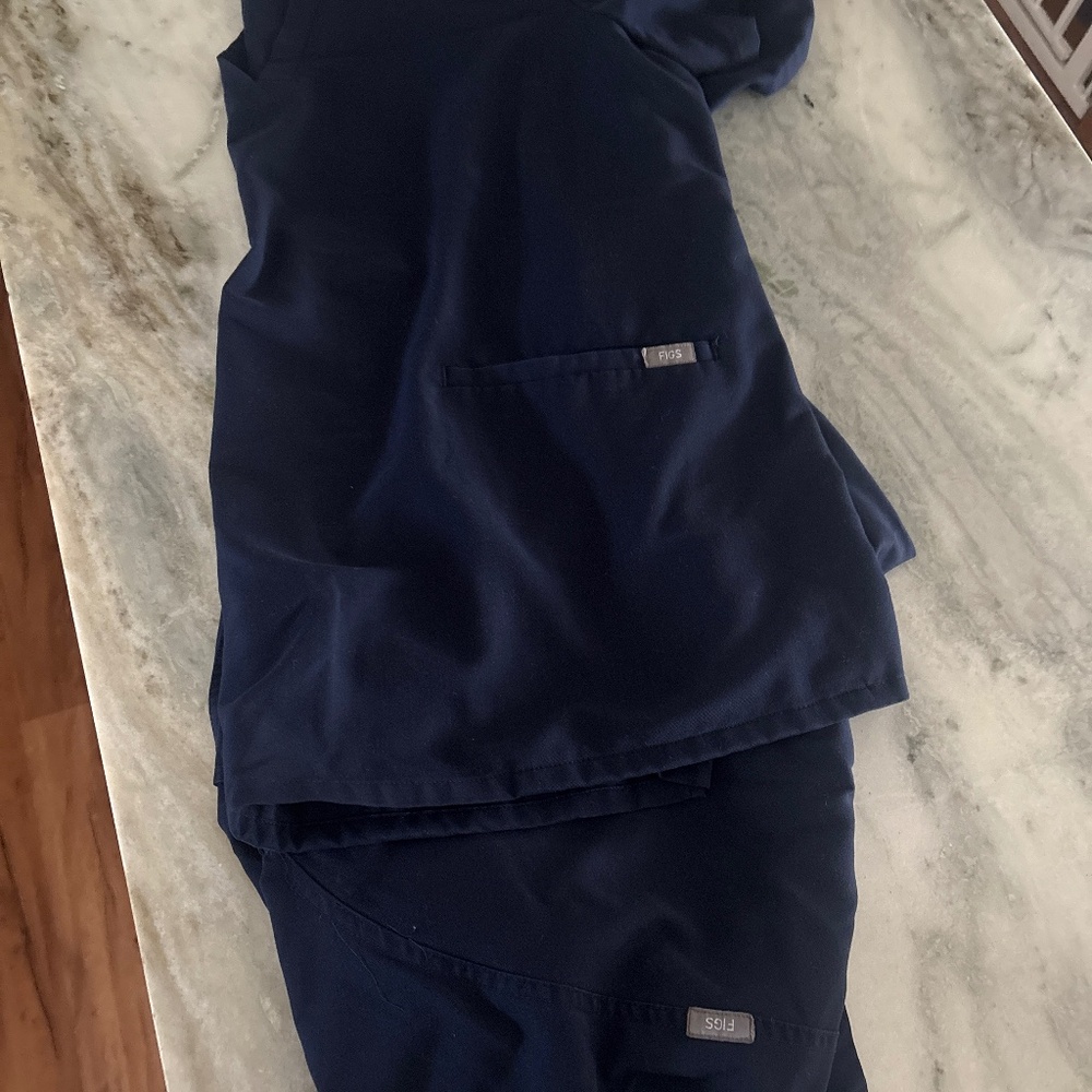 Navy blue figs scrubs